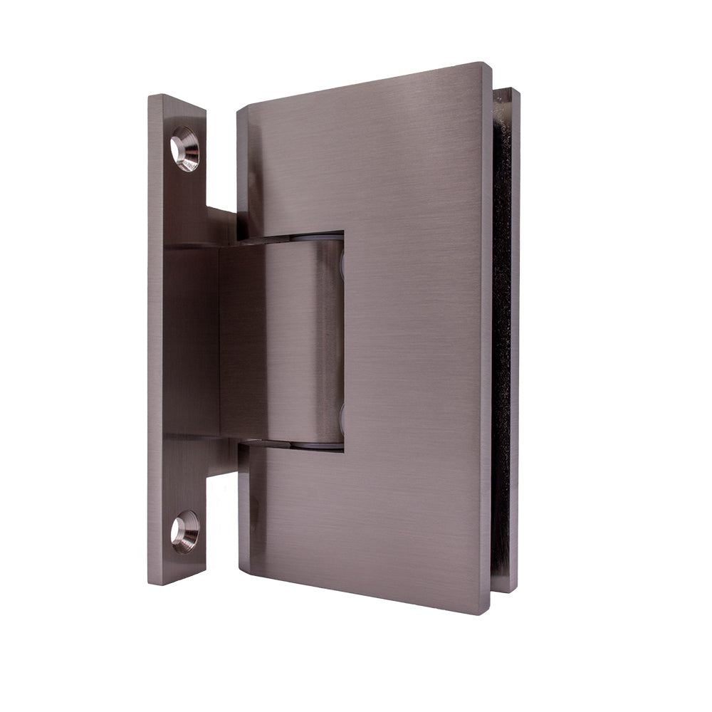 4110 - Heavy-Duty Adjustable Hinge with H-backplate, Straight Edge