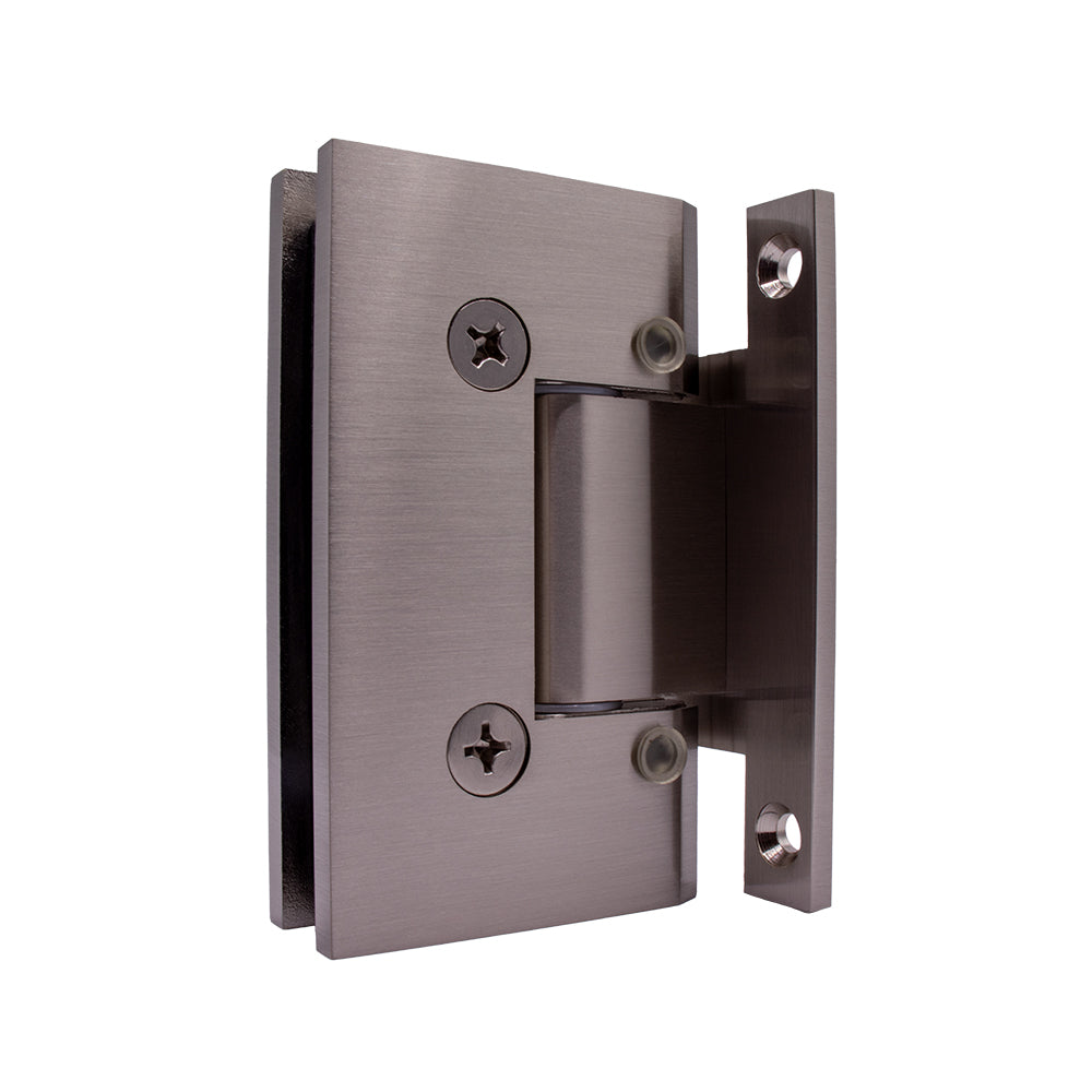 4110 - Heavy-Duty Adjustable Hinge with H-backplate, Straight Edge