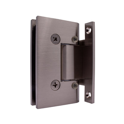 4110 - Heavy-Duty Adjustable Hinge with H-backplate, Straight Edge
