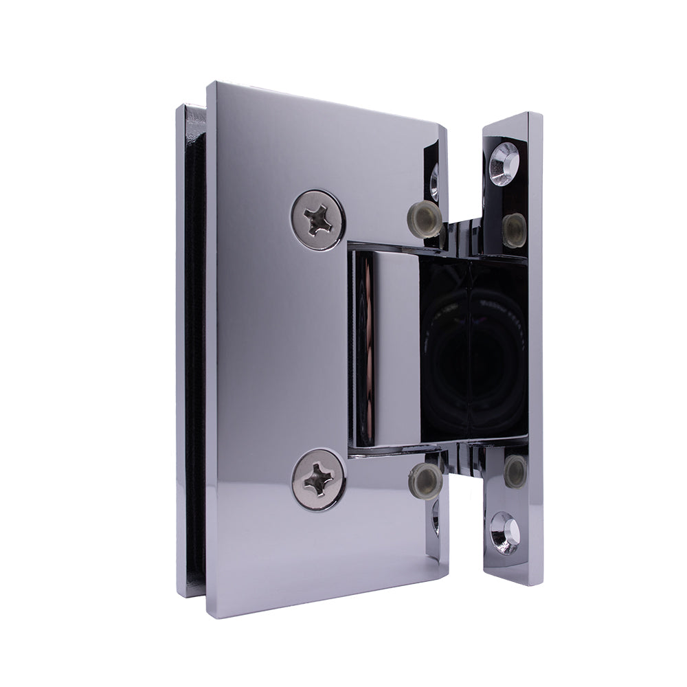 4110 - Heavy-Duty Adjustable Hinge with H-backplate, Straight Edge