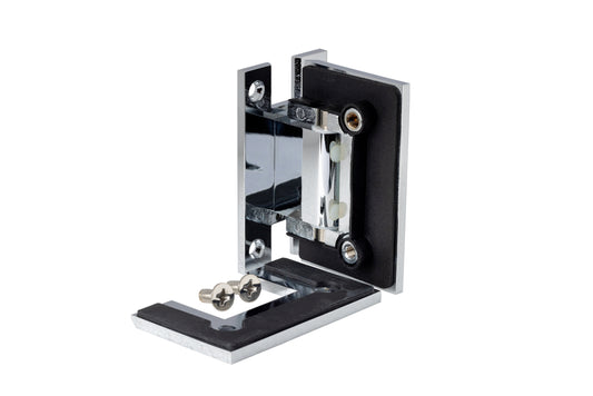 4110PGG Heavy-Duty Adjustable Hinge with H-backplate with Pre-Glued Gaskets, Straight Edge
