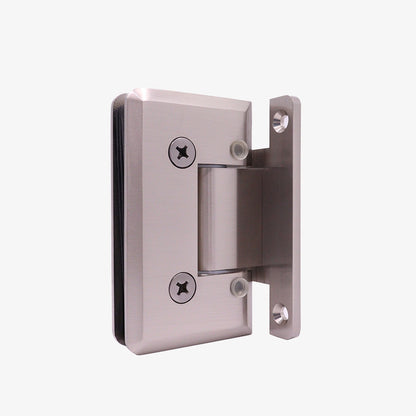 4120 - Heavy-Duty Adjustable Hinge with H-backplate, Beveled Edge