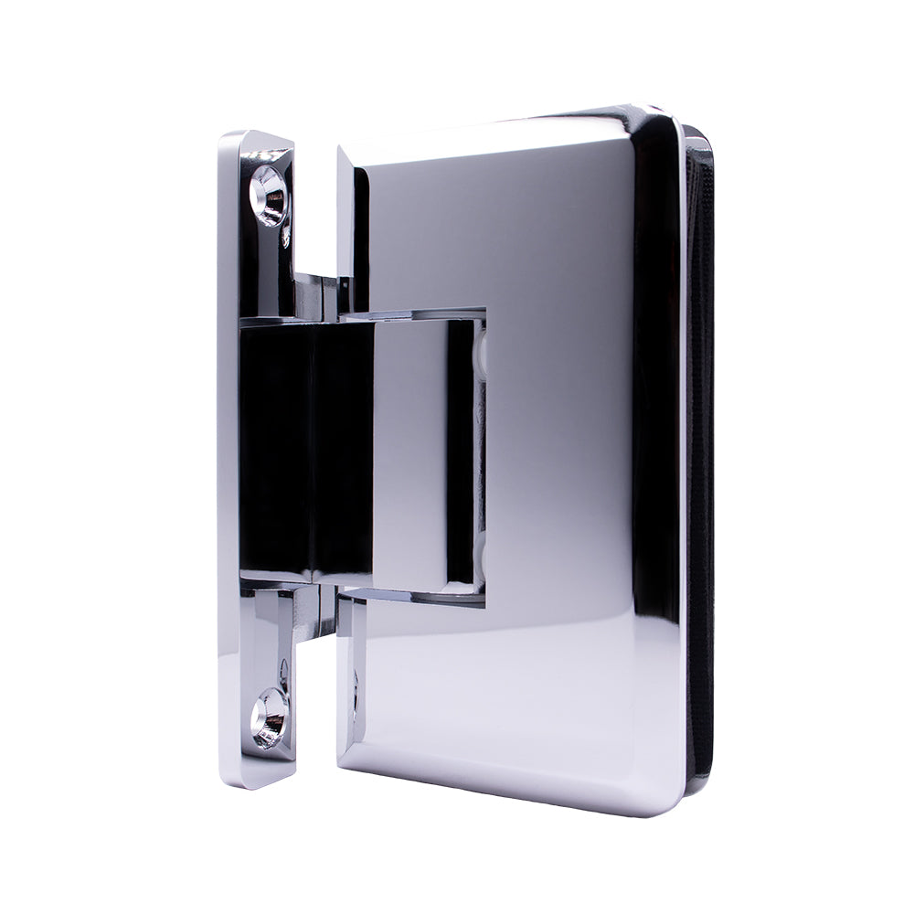 4120 - Heavy-Duty Adjustable Hinge with H-backplate, Beveled Edge