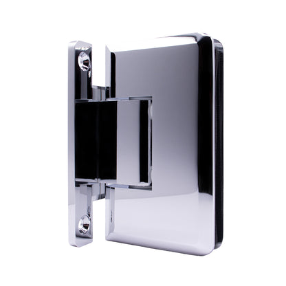4120 - Heavy-Duty Adjustable Hinge with H-backplate, Beveled Edge