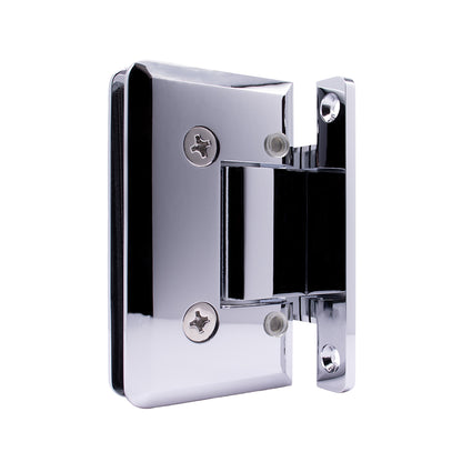 4120 - Heavy-Duty Adjustable Hinge with H-backplate, Beveled Edge