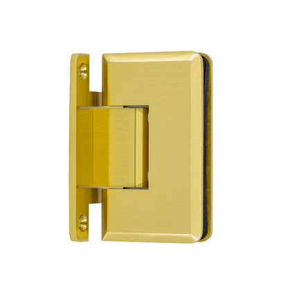 4120 - Heavy-Duty Adjustable Hinge with H-backplate, Beveled Edge