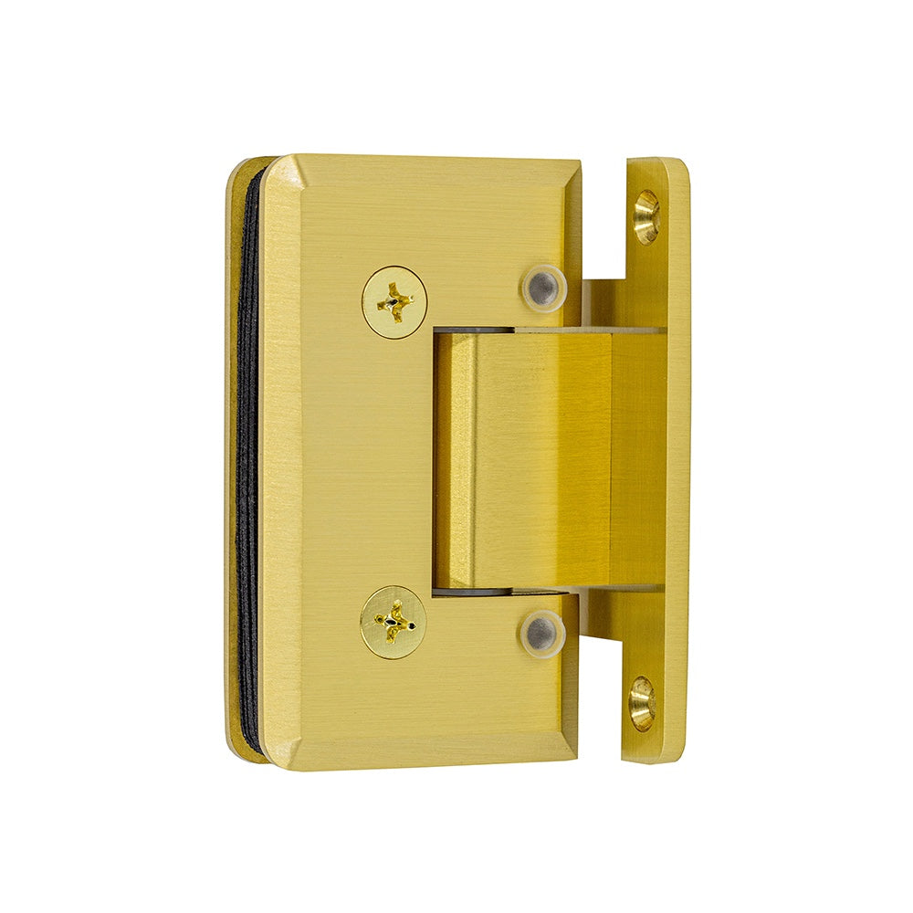 4120 - Heavy-Duty Adjustable Hinge with H-backplate, Beveled Edge