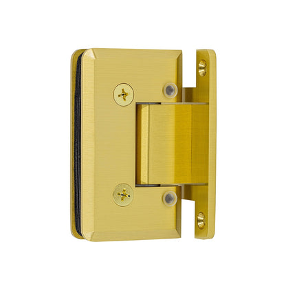 4120 - Heavy-Duty Adjustable Hinge with H-backplate, Beveled Edge