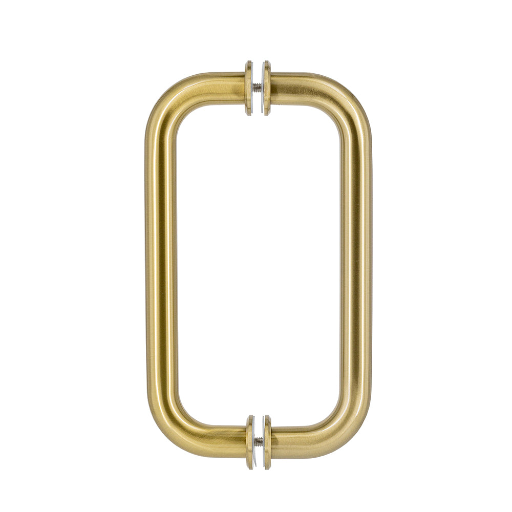 5800 - 8” BTB (Back-to-Back) C-Pull with Washers, Brass Fastener