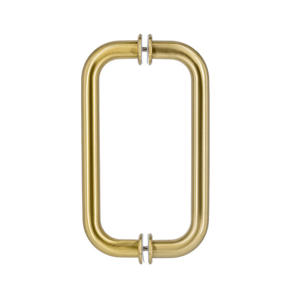 5800 - 8” BTB (Back-to-Back) C-Pull with Washers, Brass Fastener