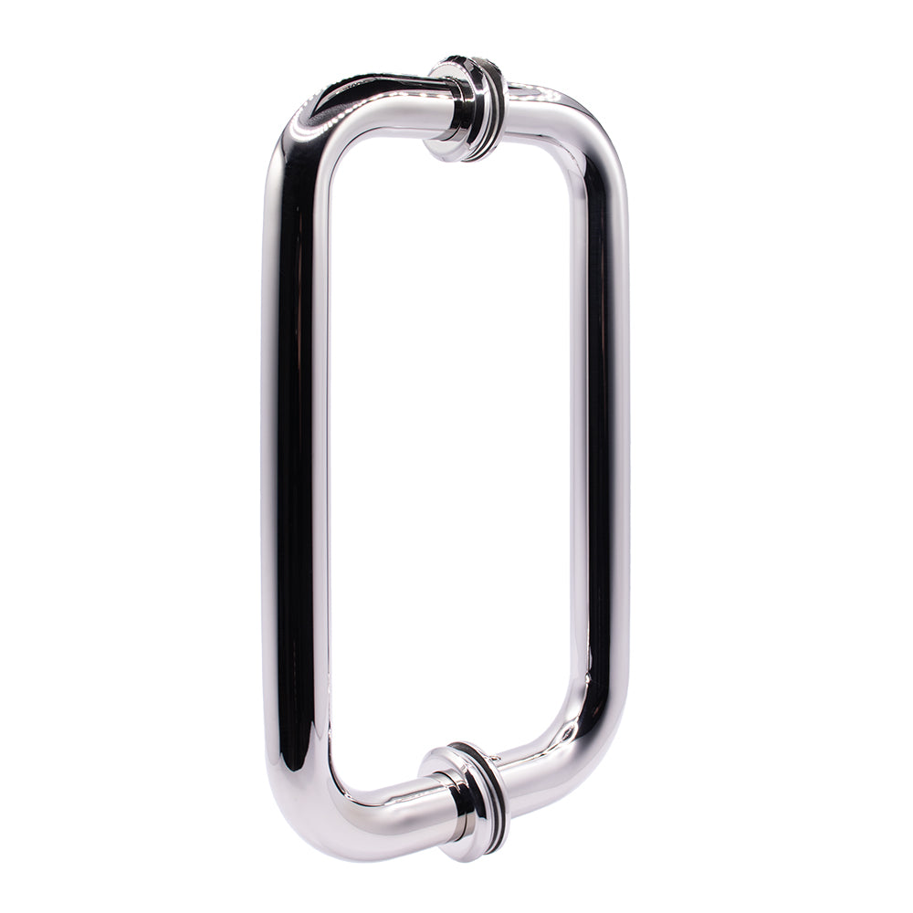 5800 - 8” BTB (Back-to-Back) C-Pull with Washers, Brass Fastener
