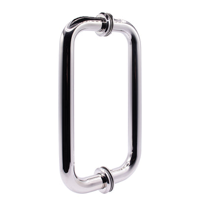 5800 - 8” BTB (Back-to-Back) C-Pull with Washers, Brass Fastener