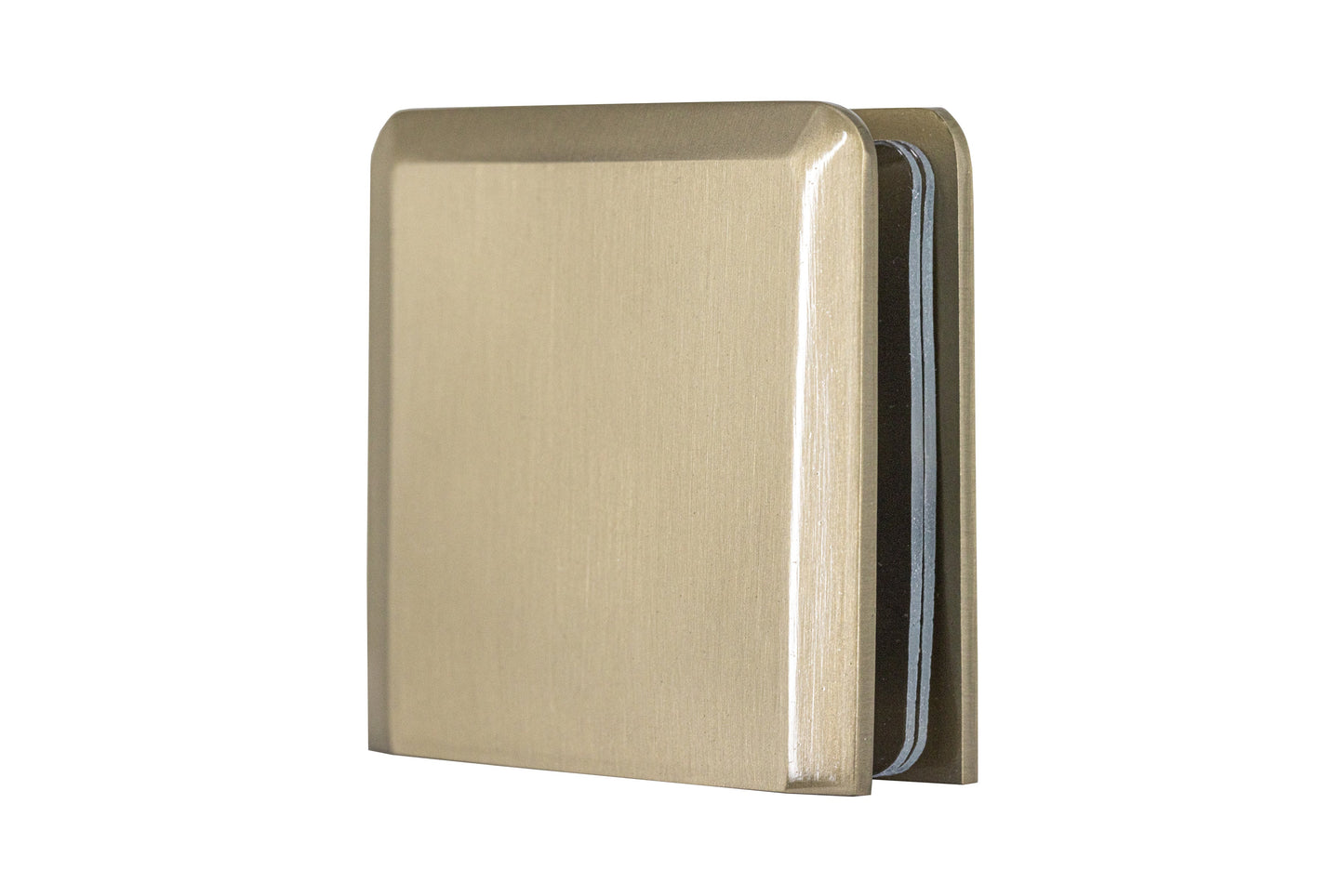 8020 - Fixed Panel U-Glass Clamp (Hole-in-Glass), Beveled Edge (100 Pack)