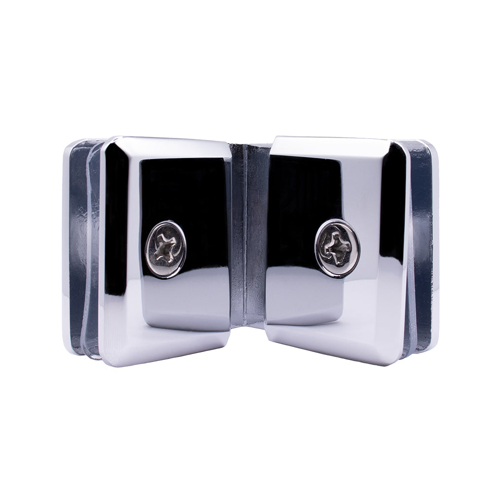 809012 - 90° Glass-to-Glass Clamp, Beveled Edge